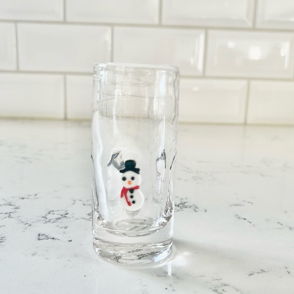 Anthropologie Festive Snowman Icon Shot Glass - Picture 4 of 13